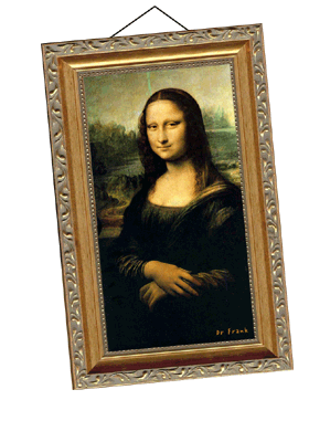 Hvaffornoget.dk Mona Lisa retter sig selv
